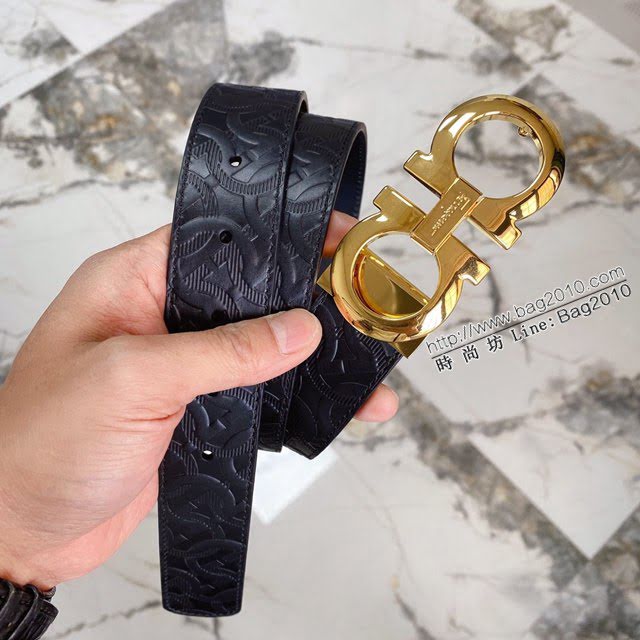 菲拉格慕男士皮帶 Ferragamo雙面牛皮腰帶  jjp2070